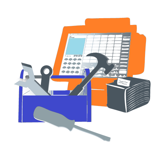 Hardware Retailstars setup gekleurd